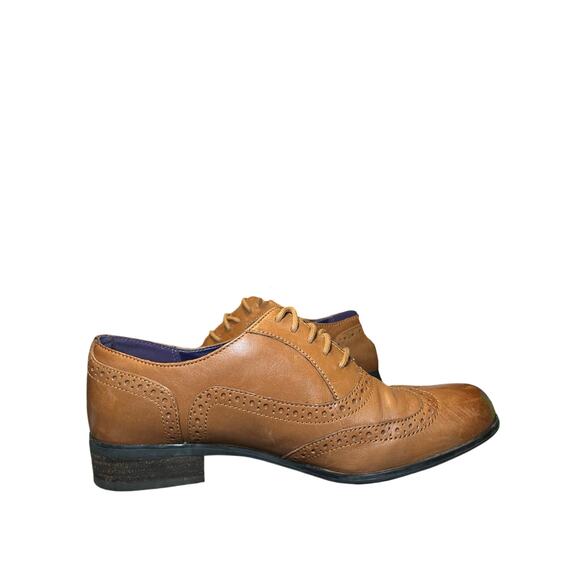 Clarks Brown Leather Oxford Shoes Size 7 - Picture 4 of 11